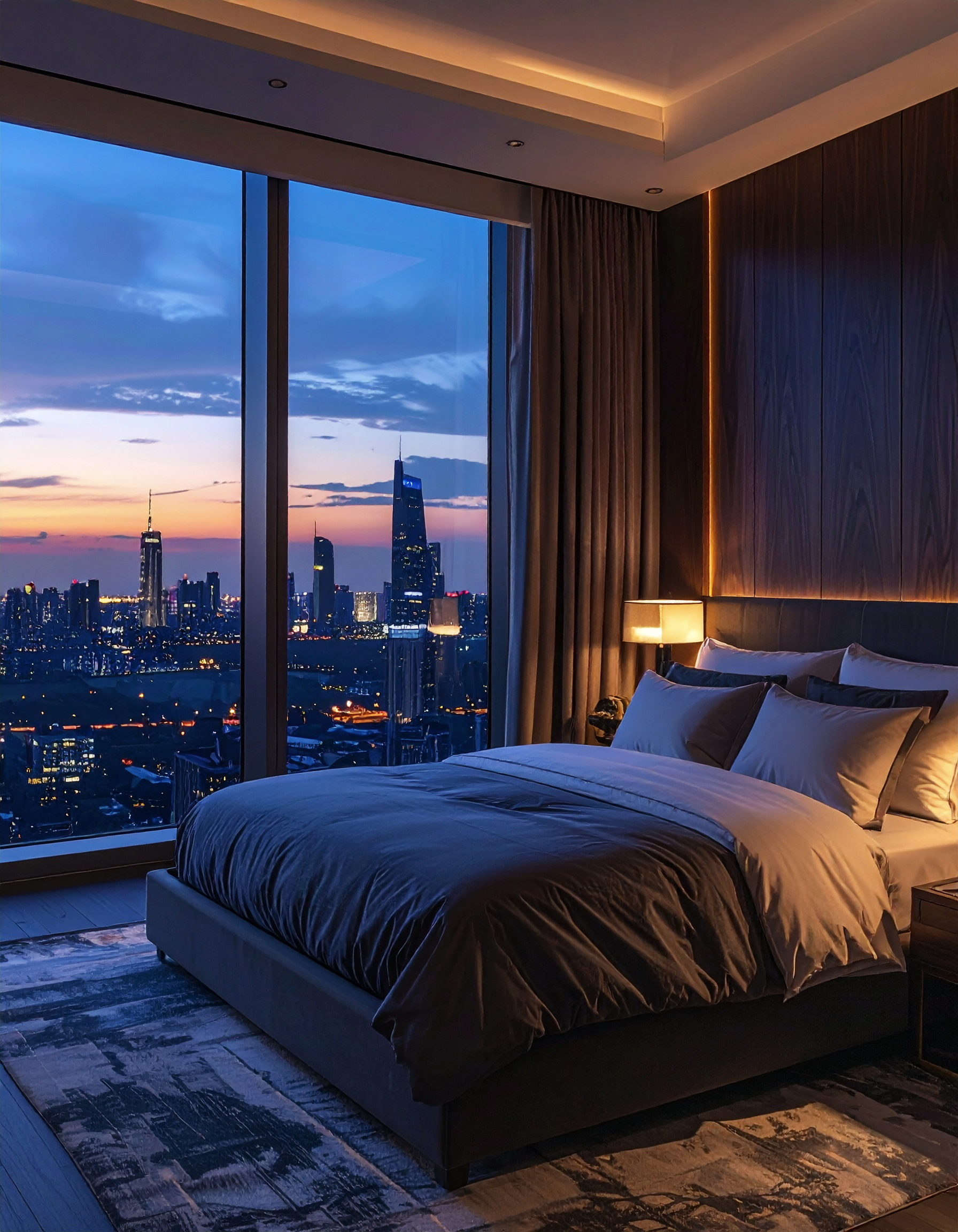 Bedroom — Above the city